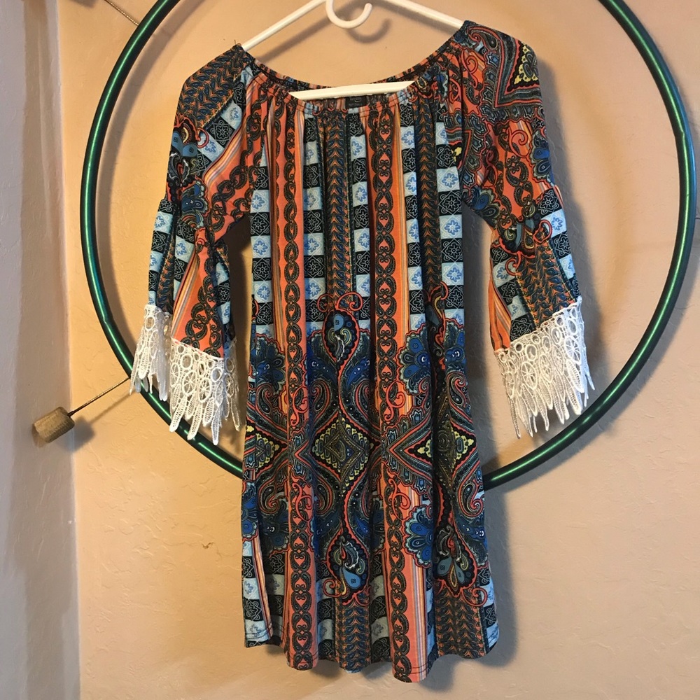 Laced Mid Thigh Retro Dress